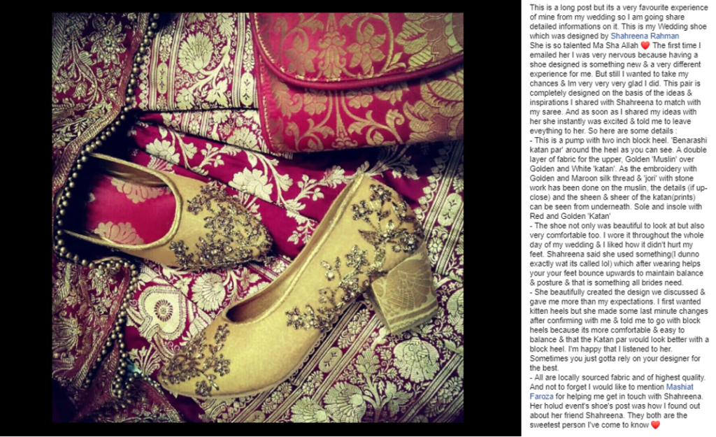 Bridal gold pair of shoes - Reviews